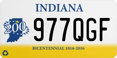 IN license plate 977QGF