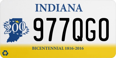 IN license plate 977QGO