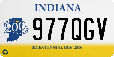 IN license plate 977QGV