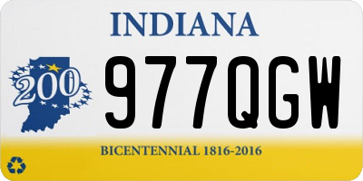 IN license plate 977QGW