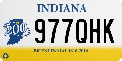 IN license plate 977QHK