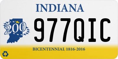 IN license plate 977QIC
