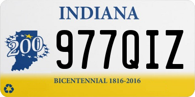 IN license plate 977QIZ