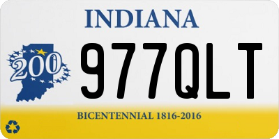 IN license plate 977QLT