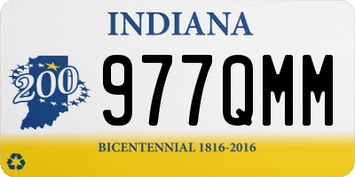 IN license plate 977QMM