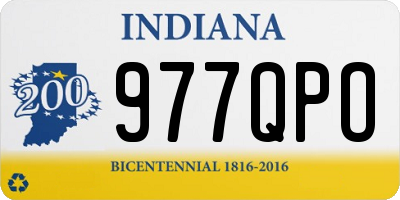 IN license plate 977QPO