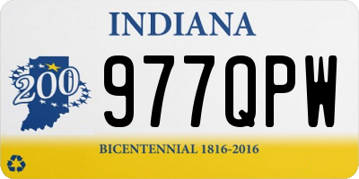IN license plate 977QPW