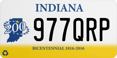 IN license plate 977QRP