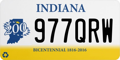 IN license plate 977QRW