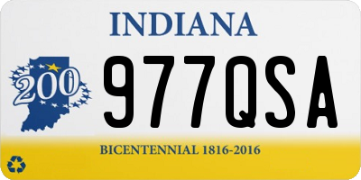 IN license plate 977QSA
