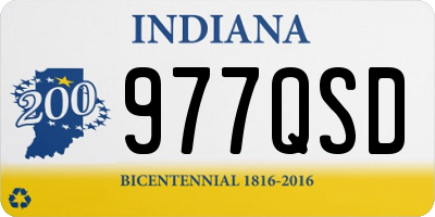 IN license plate 977QSD