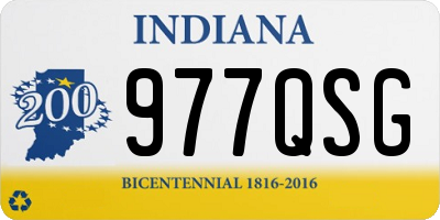 IN license plate 977QSG