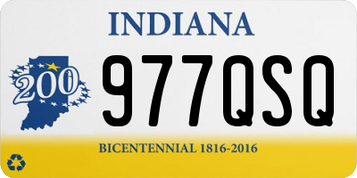 IN license plate 977QSQ