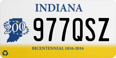 IN license plate 977QSZ