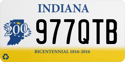 IN license plate 977QTB