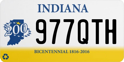 IN license plate 977QTH