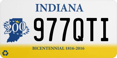 IN license plate 977QTI