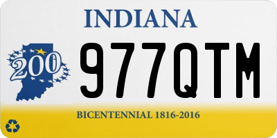 IN license plate 977QTM