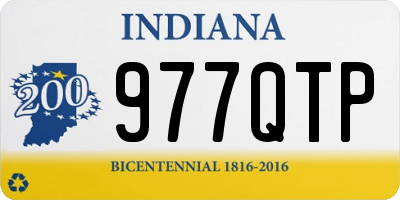 IN license plate 977QTP