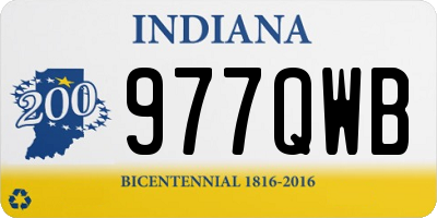 IN license plate 977QWB