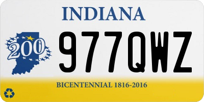 IN license plate 977QWZ