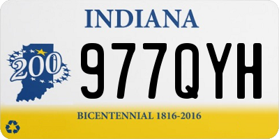 IN license plate 977QYH