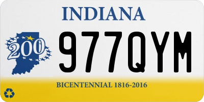IN license plate 977QYM