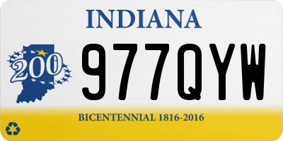 IN license plate 977QYW