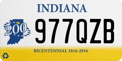 IN license plate 977QZB