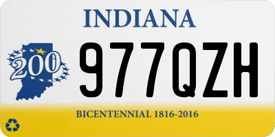 IN license plate 977QZH