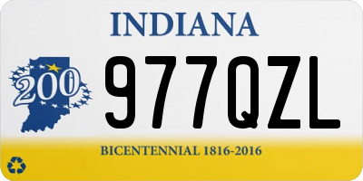 IN license plate 977QZL