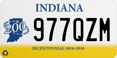 IN license plate 977QZM