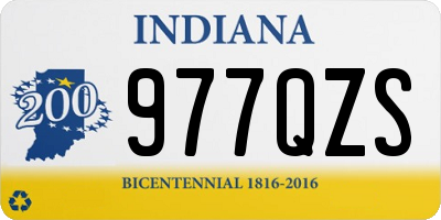 IN license plate 977QZS