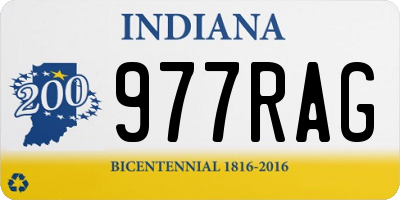 IN license plate 977RAG