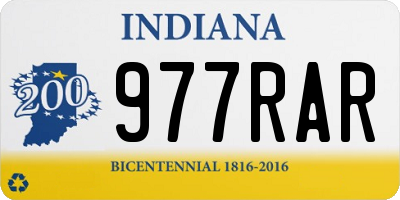 IN license plate 977RAR