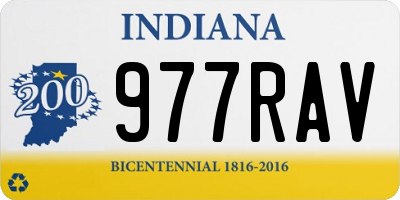 IN license plate 977RAV