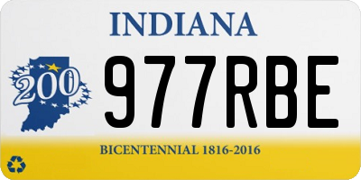 IN license plate 977RBE