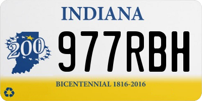 IN license plate 977RBH