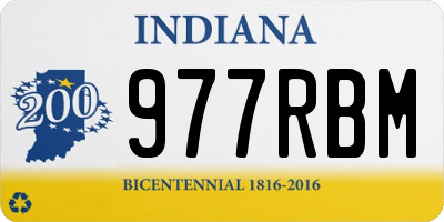 IN license plate 977RBM