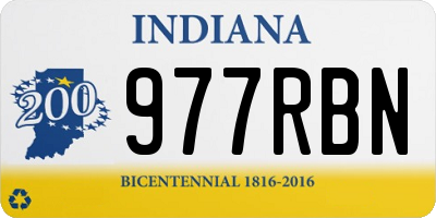 IN license plate 977RBN