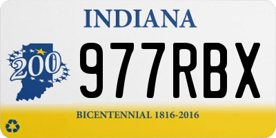 IN license plate 977RBX
