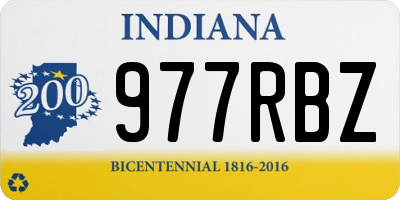 IN license plate 977RBZ