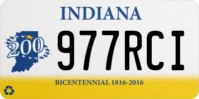 IN license plate 977RCI