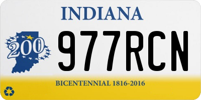 IN license plate 977RCN
