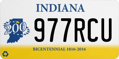 IN license plate 977RCU