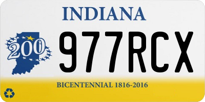 IN license plate 977RCX