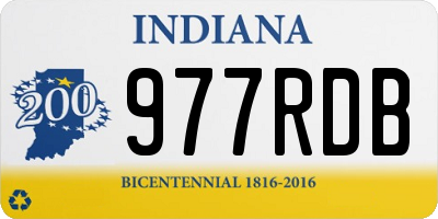 IN license plate 977RDB
