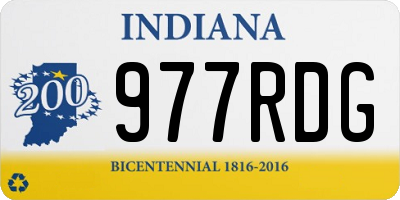 IN license plate 977RDG