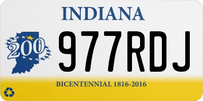 IN license plate 977RDJ