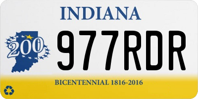 IN license plate 977RDR